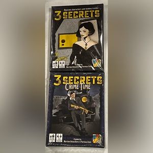 3 Secrets & 3 Secrets Crime Time - Card Games - New in Shrink!